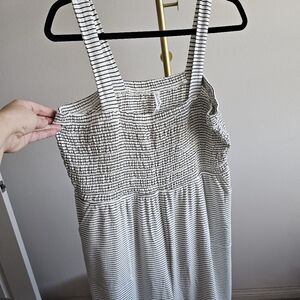 Womens Striped Romper